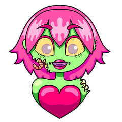 Chica Zombie Halloween