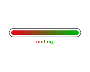Collection Loading bar status icon. Vector illustration. Set of vector loaded icons. Download progress. Donload or Upload.