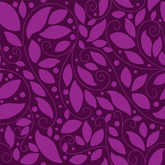 patron de hojas moradas con puntos morados, ilustracion ideal para imprimir como textura