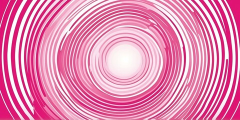 abstract vector concentric circles with pink to white gradient background