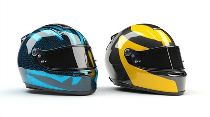 Fototapeta premium Two Racing Helmets