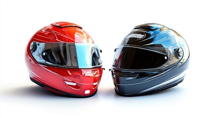 Two Racing Helmets