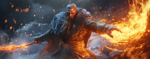 Game Character. Page Header or Banner