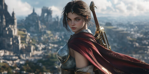 Game Character. Page Header or Banner