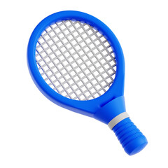 Tennis Racket 3D Icon Illustration