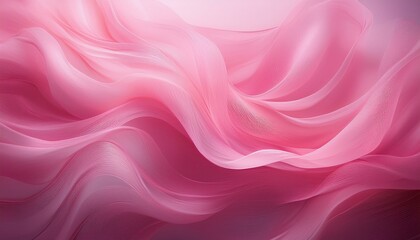 Obraz premium ピンク色のおしゃれなウェーブ背景