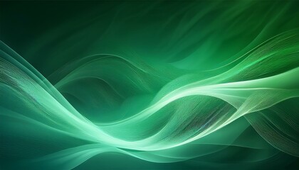 緑色のおしゃれなウェーブ背景