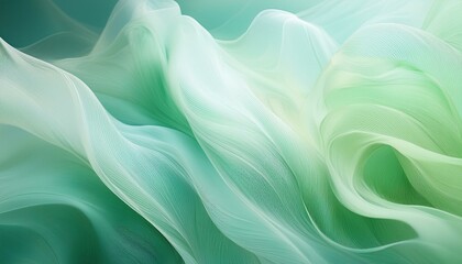 緑色のおしゃれなウェーブ背景