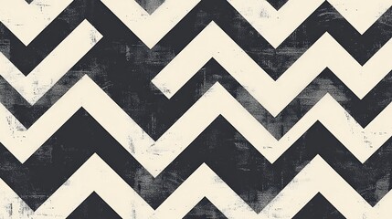 Design a geometric pattern featuring repeating, angular shapes such as chevrons and zigzags.