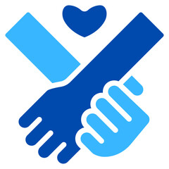 Relationship Love Solid Color Icon Design Vector