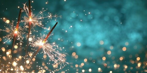 Fototapeta premium fireworks in the night sky