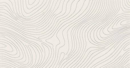 A minimalist design featuring flowing, wavy lines on a light background.