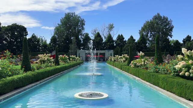 Fountain in grades of Parkwood Estate - a National Historic Site of Canada, Oshawa