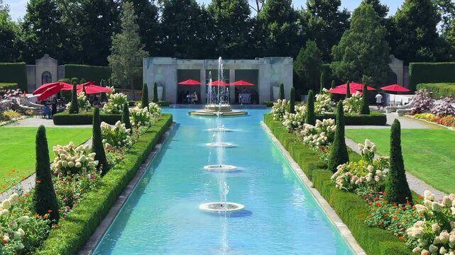 Fountain in grades of Parkwood Estate - a National Historic Site of Canada, Oshawa