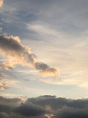 clouds in wind