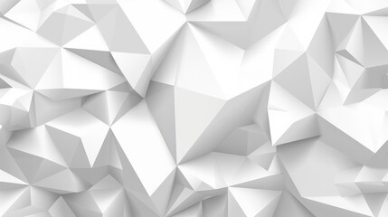 Obraz premium Abstract white geometric shapes creating a textured background.