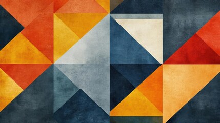 Fototapeta premium A colorful geometric pattern in an abstract design style,