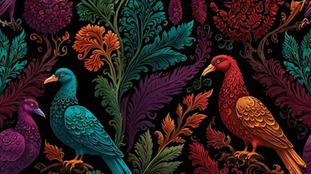 peacock on the wall