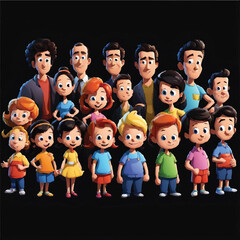 Vector illustration of avatars for games. Funny retro cartoon character faces. different expression male character, vector illustration in cartoon style. faces people cartoon avatar character vector.