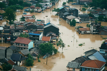 Fototapeta premium flood natural disaster