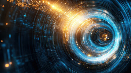 Obraz premium Abstract Digital Vortex