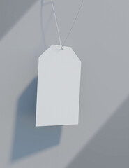 Label, hang tag mock-up image file. product branding, logo mock-up image.
