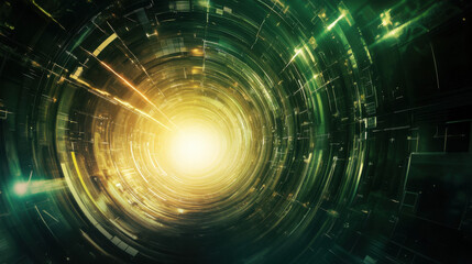 Futuristic Tunnel of Light