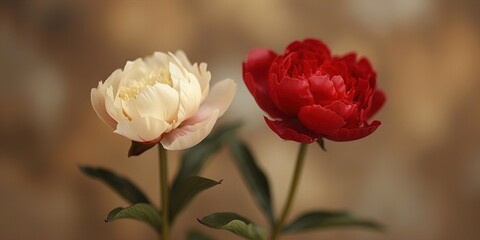 Obraz premium red and yellow tulip