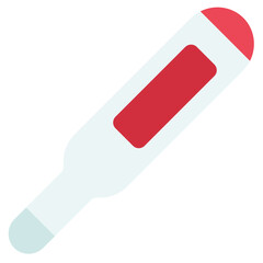 Thermometer Icon in Flat Style Suitable for Web, Apps, Presentation, or Printable Meanings