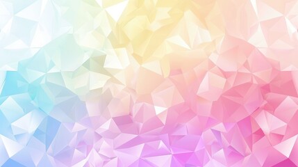 Obraz premium A colorful abstract background with a geometric pattern of triangles in pastel shades.
