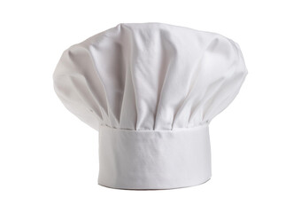 Chefs hat isolated on a transparent or white background. cut out.