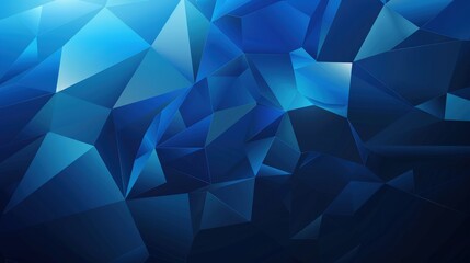 Fototapeta premium Abstract geometric background with shades of blue, ideal for digital designs and wallpapers.