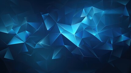 A modern abstract background with blue geometric shapes and gradients.