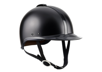 Helmet for horse riding Isolated on Transparent or White Background.