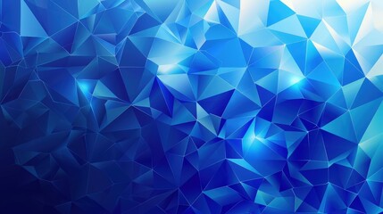 Obraz premium A vibrant blue abstract background with geometric shapes and gradients.