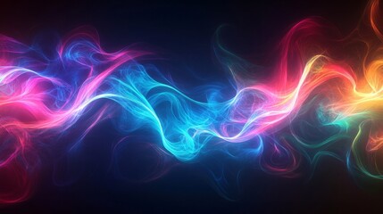 Obraz premium Abstract Swirling Colors on a Dark Background