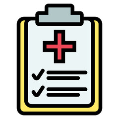 Obraz premium Report Icon in Lineal Color Style Suitable for Web, Apps, Presentation, or Printable Meanings