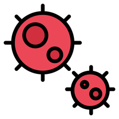 Viruses Icon in Lineal Color Style Suitable for Web, Apps, Presentation, or Printable Meanings