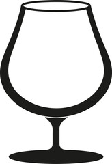 Minimalist Drink Glass Illustration