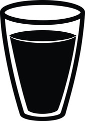 Minimalist Drink Glass Illustration
