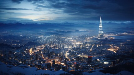 Cityscape of Downtown 