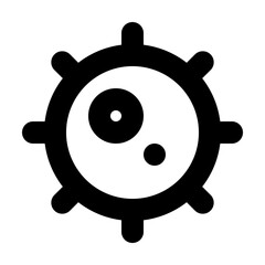 Virus Icon in Line Style Suitable for Web, Apps, Presentation, or Printable Meanings