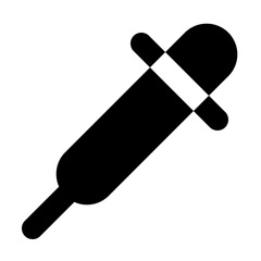 Pipette Icon in Glyph Style Suitable for Web, Apps, Presentation, or Printable Meanings