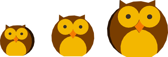Vector sketch illustration silhouette design image of beautiful wooden owl animal toy decoration shelf cupboard