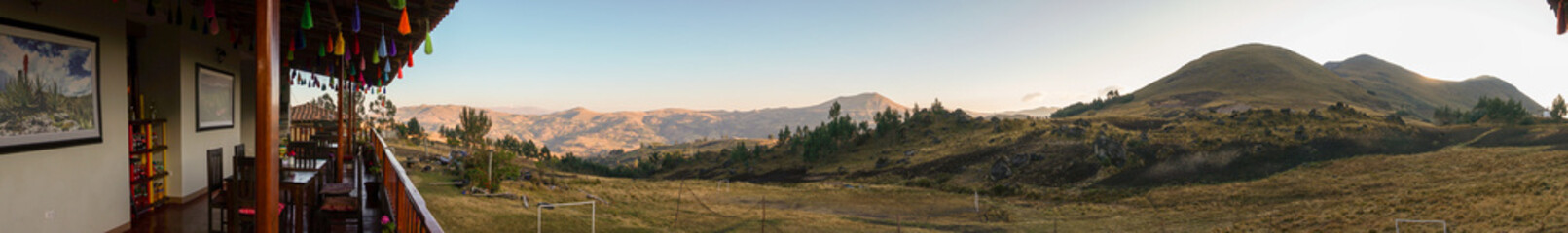 panorama of the mountains Challuate La Libertad Perú