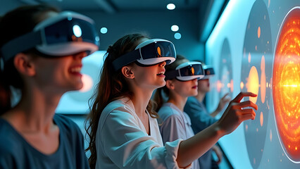 Concept of futurist learning using VR