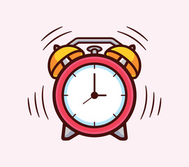Alarm Clock vector illustration carton alarm clock bells sound