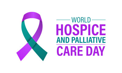 Vector graphic of national hospice and palliative care Day. Banner poster, flyer and white background design template. Vector illustration calligraphy background.