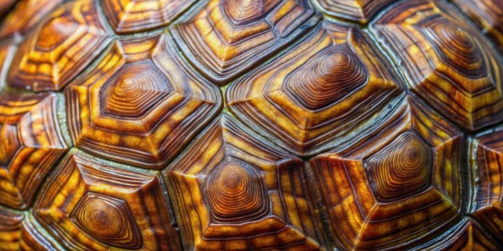 Close-up of intricate texture detail on a turtle shell , reptile, shell, pattern, nature, wildlife, turtle, close-up, intricate