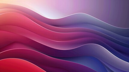 Obraz premium A vibrant abstract design featuring flowing waves in shades of red, purple, and blue.